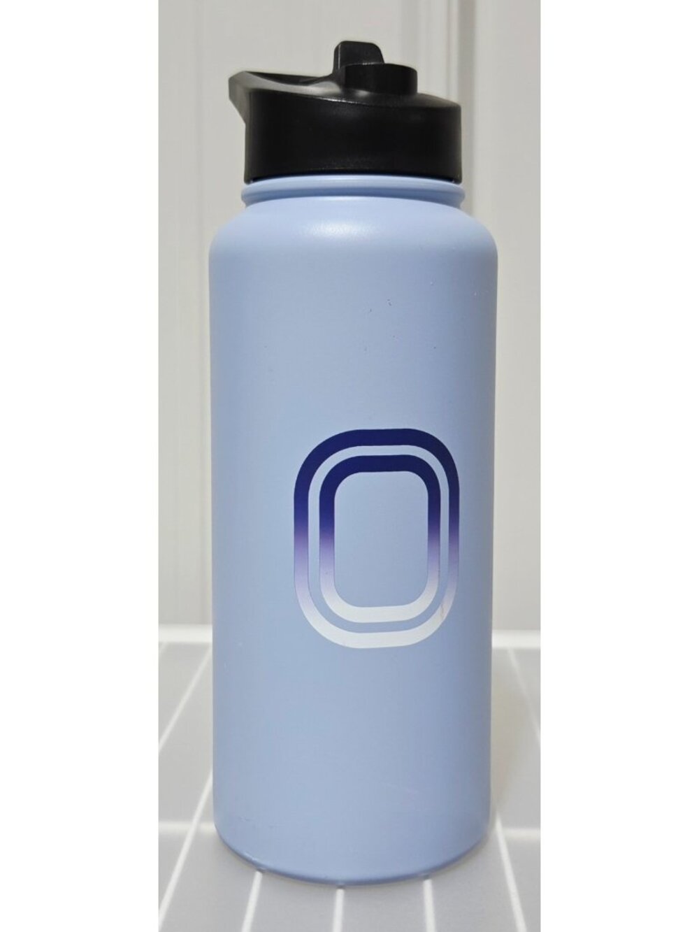 Overtime Elite 30 oz Water Bottle  Ice Blue Stainless Steel Double Wall SCUFFS